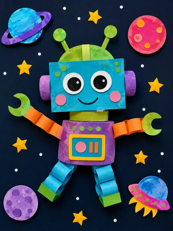 Space Kids Paper Crafts