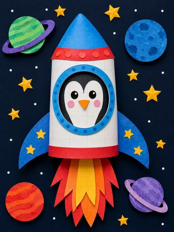 Space Kids Paper Crafts