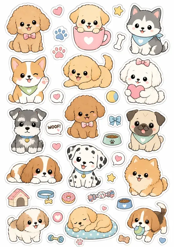 Cute Animal Sticker Sheet Creators