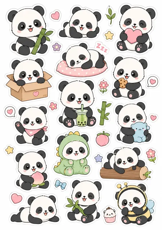 Cute Animal Sticker Sheet Creators