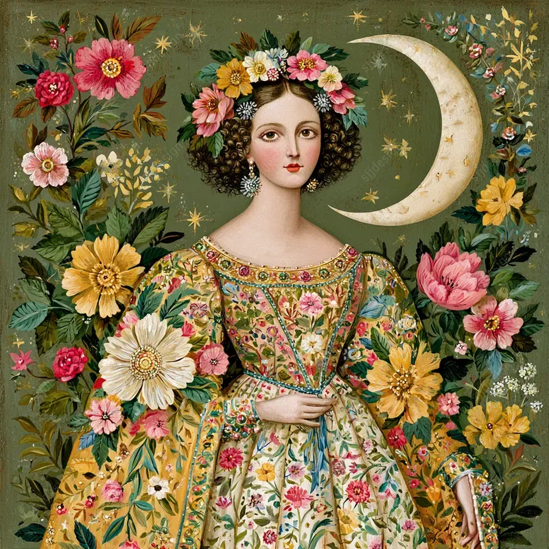 Enchanted Folk Floral Art