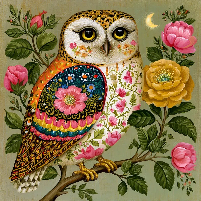 Enchanted Folk Floral Art
