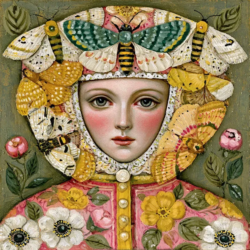Enchanted Folk Floral Art