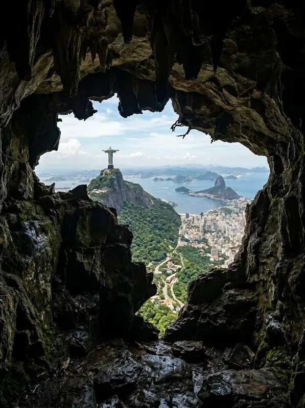Cave Window Landmark Views Any Country
