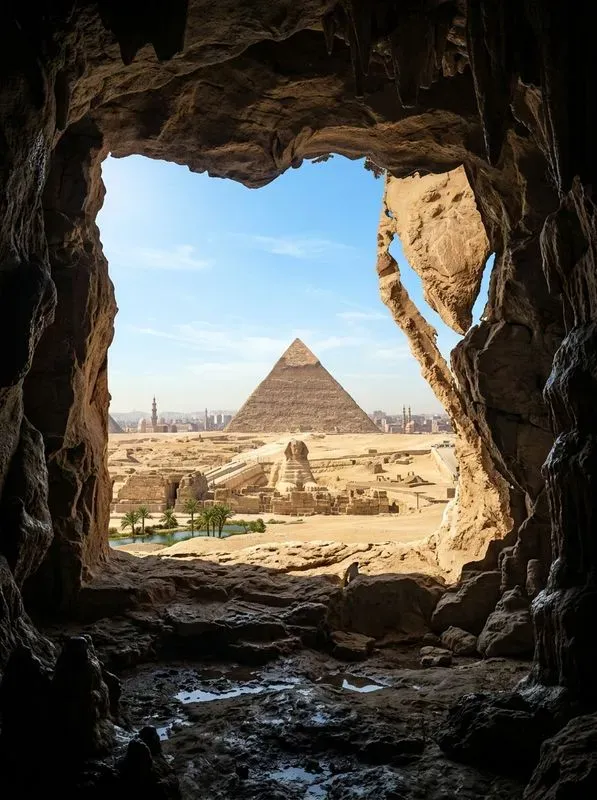 Cave Window Landmark Views Any Country