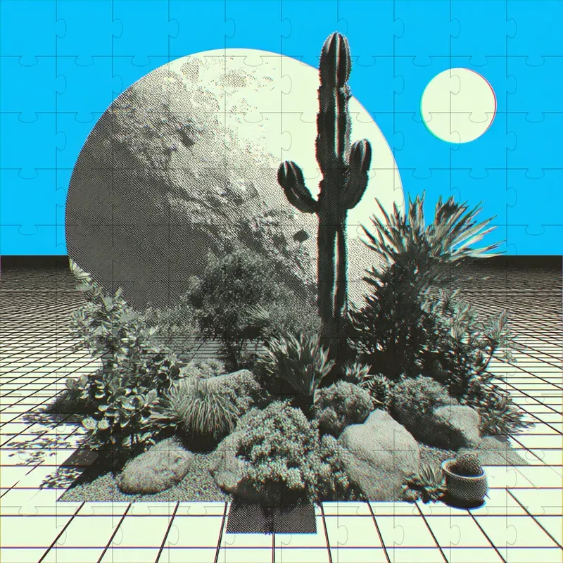 Riso Film Retro Surreal Collages