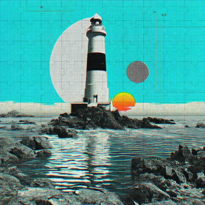 Riso Film Retro Surreal Collages