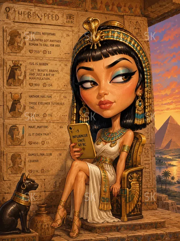 Cinematic Famous People Caricatures