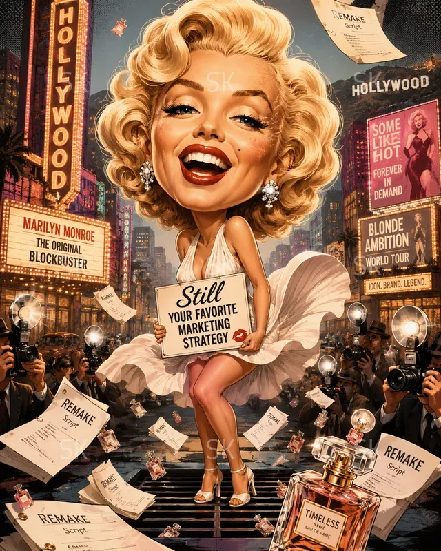 Cinematic Famous People Caricatures