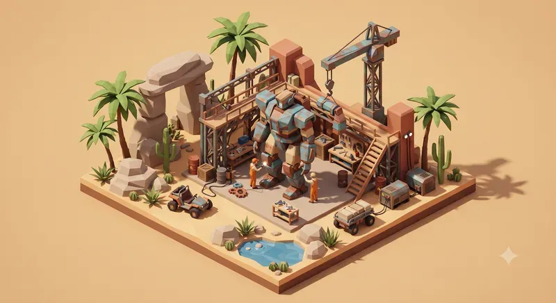 Low Poly Isometric Dioramas 3D