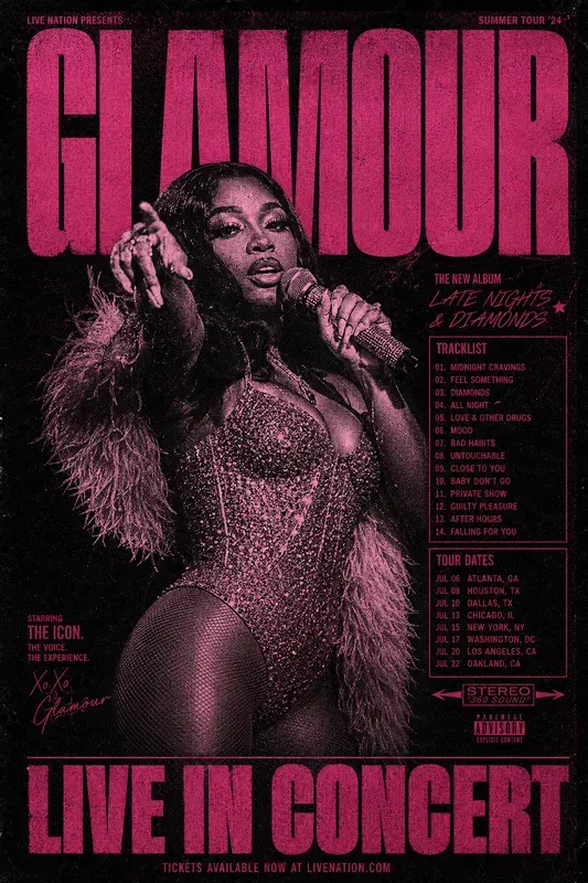 Retro Monochromatic Concert Posters