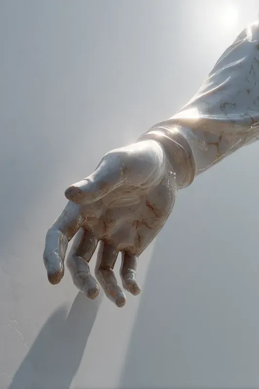 Ethereal White Marble Editorial Scenes