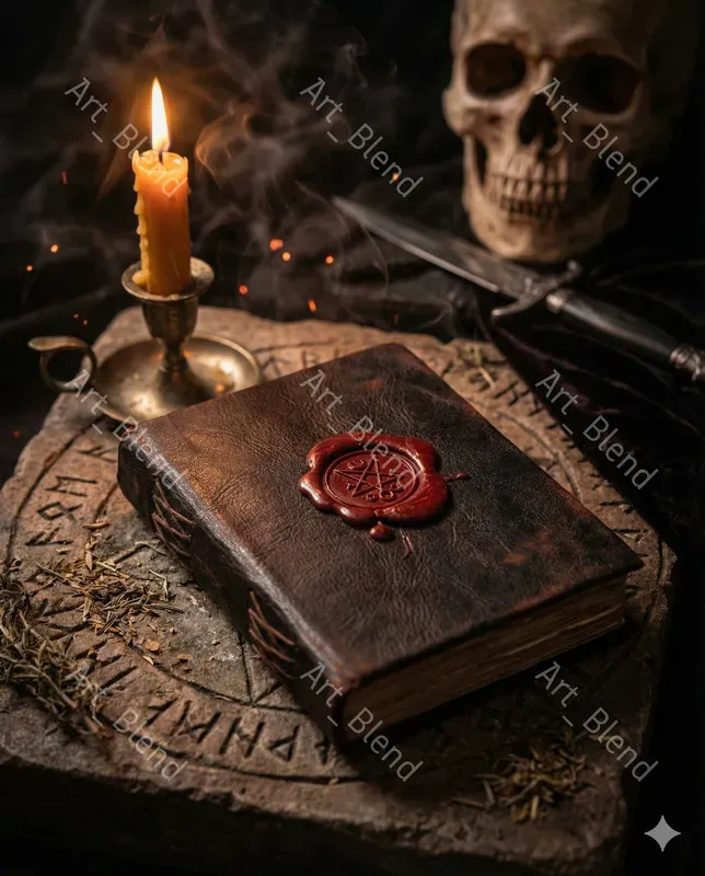 Dark Gothic Ritual Still Lifes