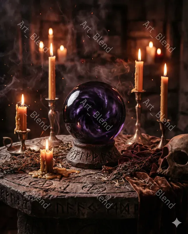 Dark Gothic Ritual Still Lifes