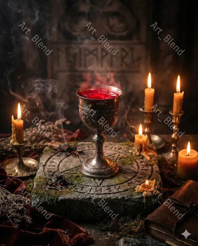 Dark Gothic Ritual Still Lifes