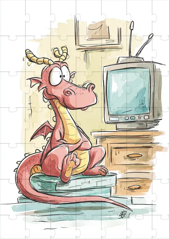 Playful Cartoon Life Scenes