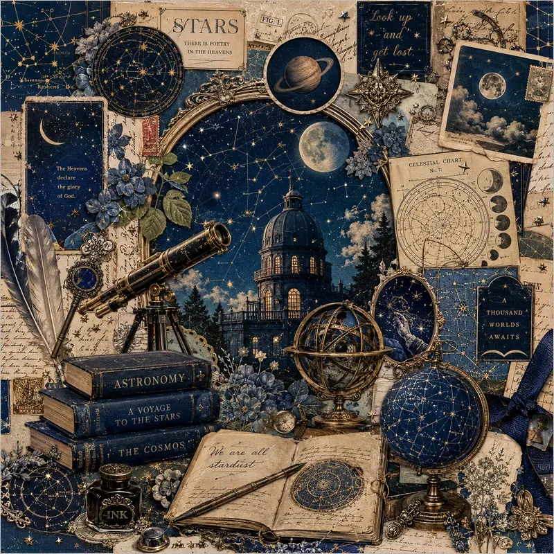 Vintage Dreamscape Collage Posters