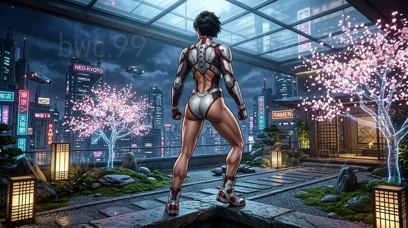 Realistic Comic Heroines Back View