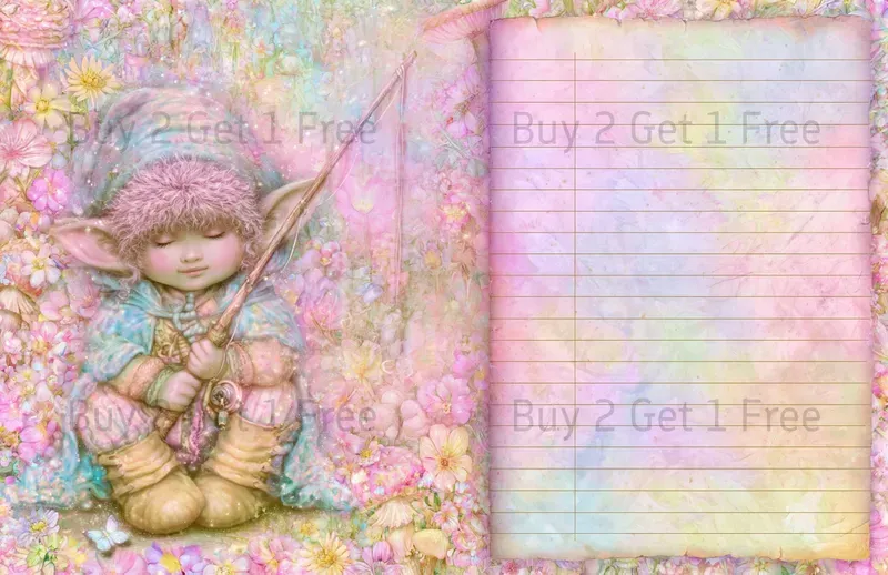 Gnome Girl Double Pages