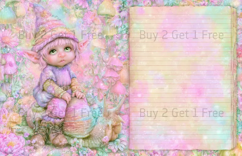 Gnome Girl Double Pages