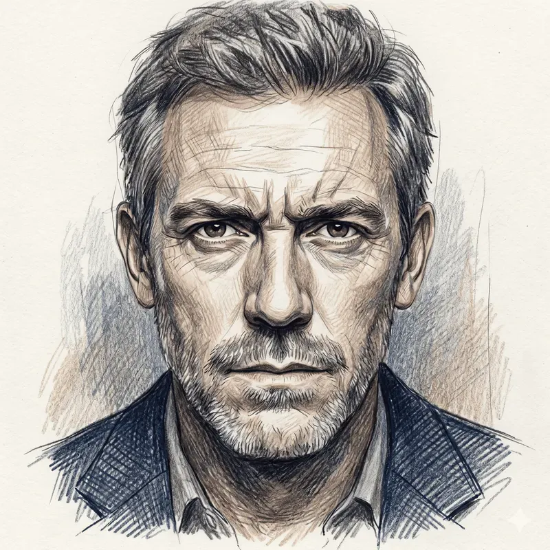 Colored Pencil Portrait Sketches