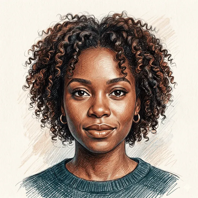 Colored Pencil Portrait Sketches