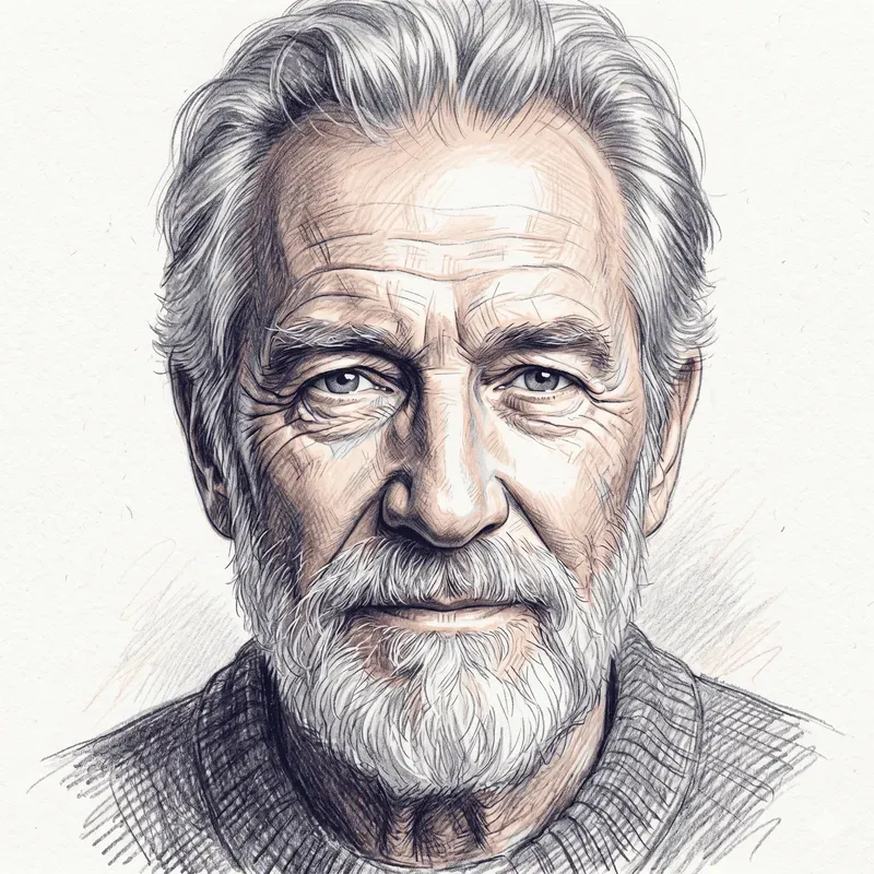 Colored Pencil Portrait Sketches