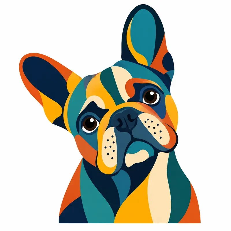Geometric Color Block Animals