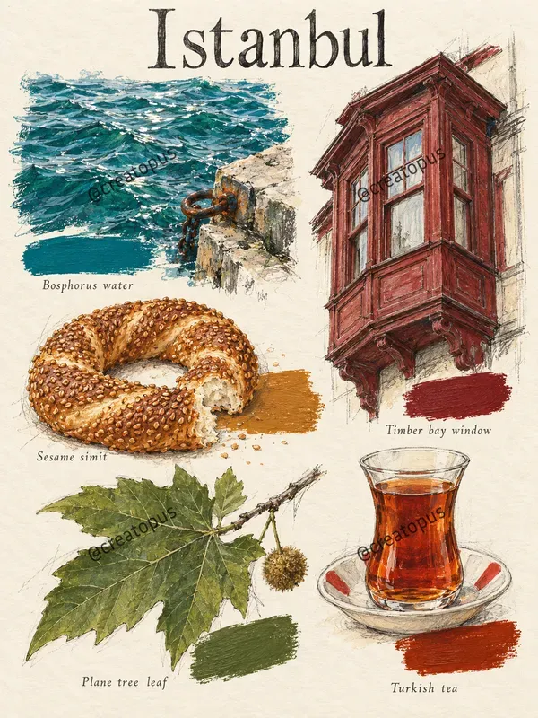 Destination Color Story Illustrations