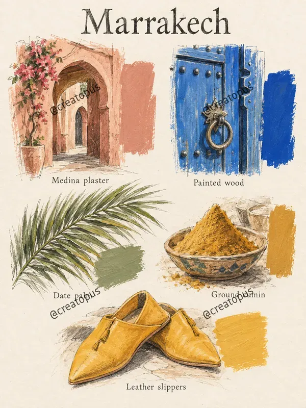 Destination Color Story Illustrations