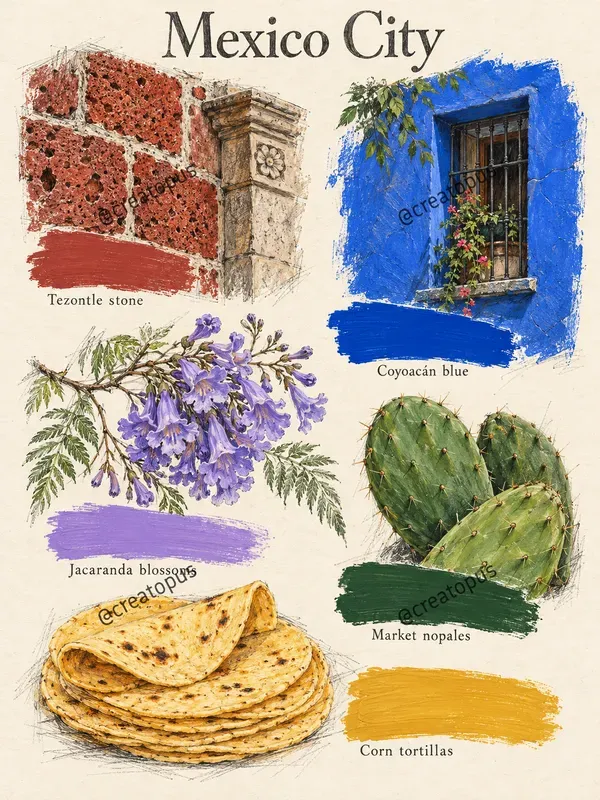 Destination Color Story Illustrations
