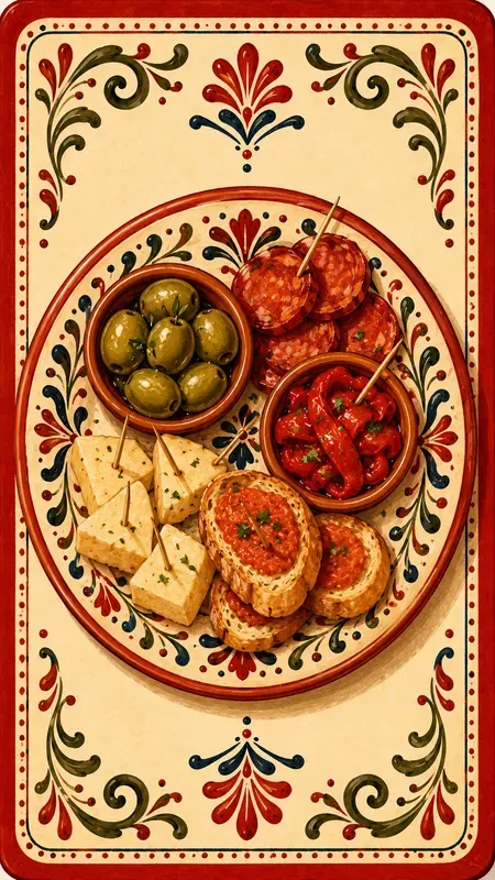 Spanish Folk Art Mini Card Illustrations