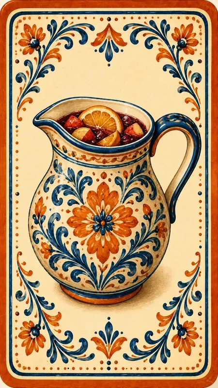 Spanish Folk Art Mini Card Illustrations