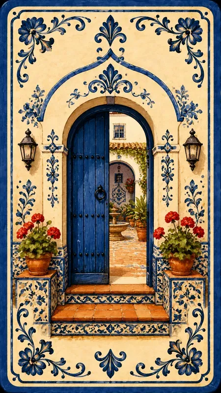 Spanish Folk Art Mini Card Illustrations