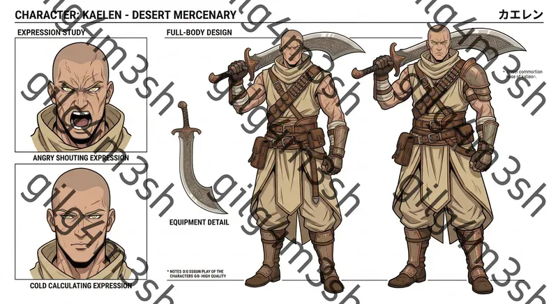 Anime Character Concept Sheets