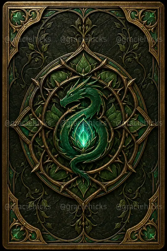 Fantasy Card Back Crest Studios