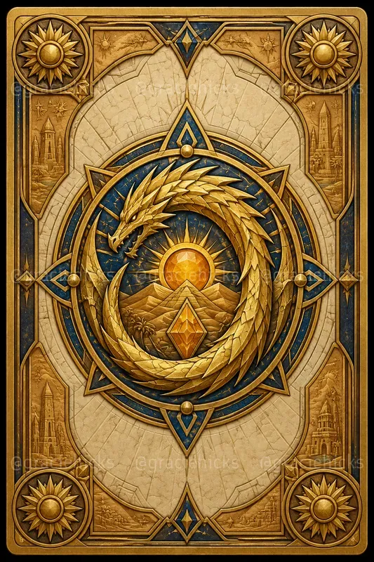 Fantasy Card Back Crest Studios