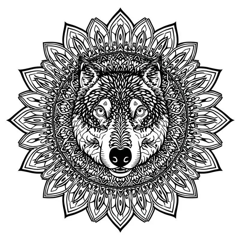 Professional Animal Mandala Coloring Pages