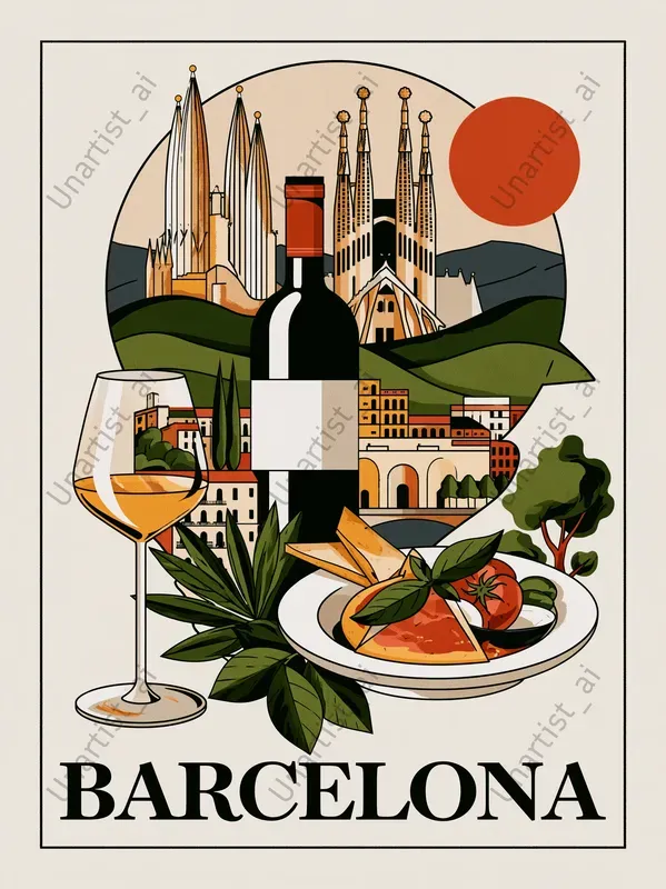 Vector Tour Poster City Illustrations