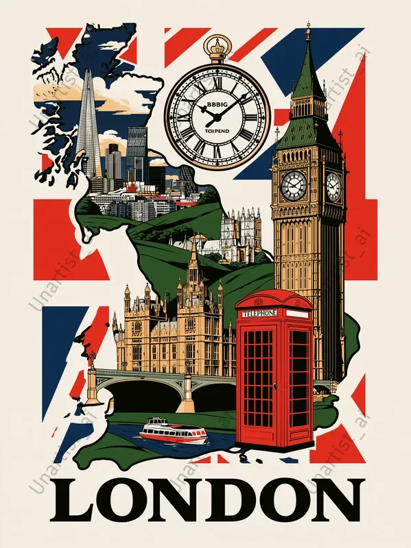Vector Tour Poster City Illustrations