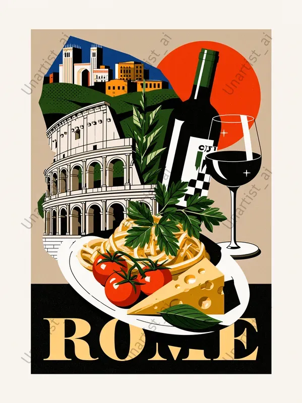 Vector Tour Poster City Illustrations