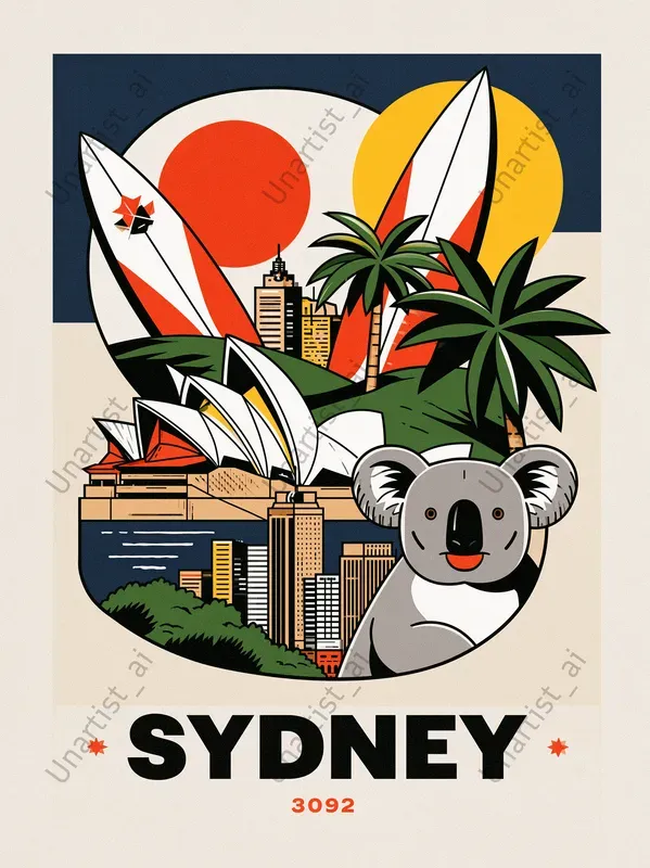Vector Tour Poster City Illustrations
