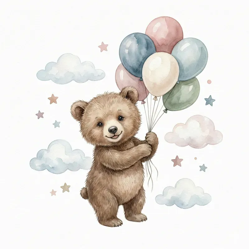 Whimsical Watercolor Boho Clipart