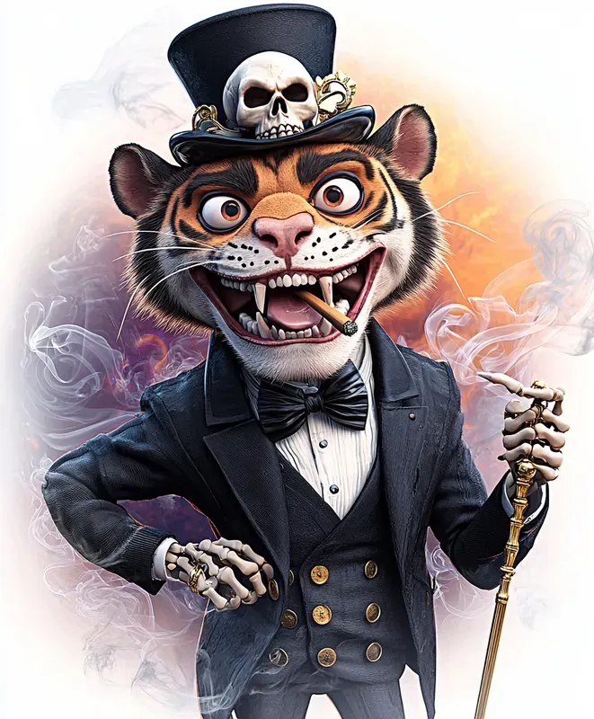 Gothic 3D Skeleton Animal Characters