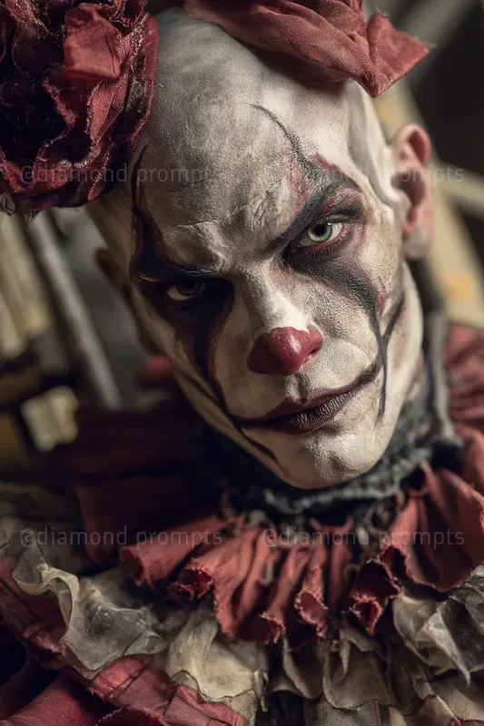 Expressive Clown Portraits