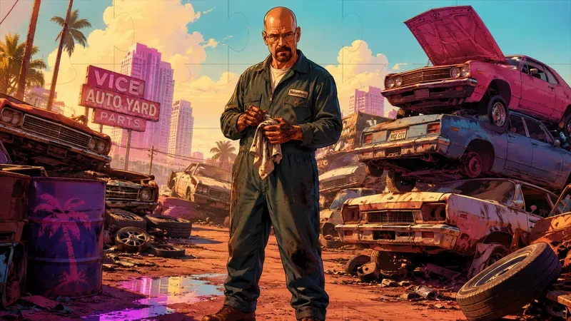 Illustrations In The Style Of Gta 6