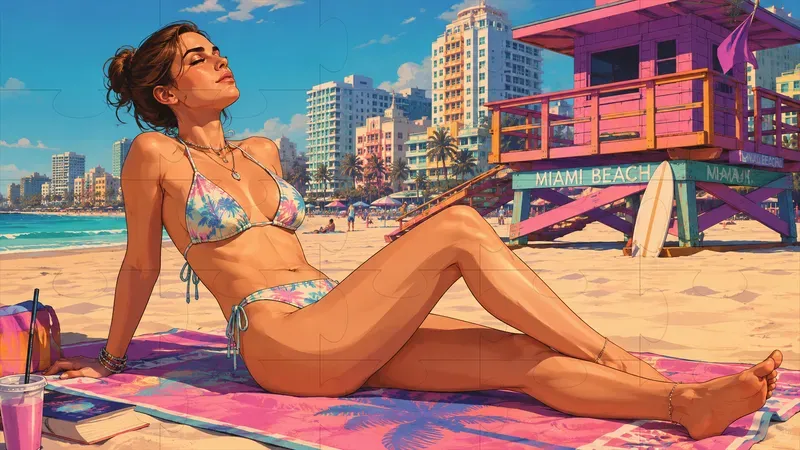 Illustrations In The Style Of Gta 6