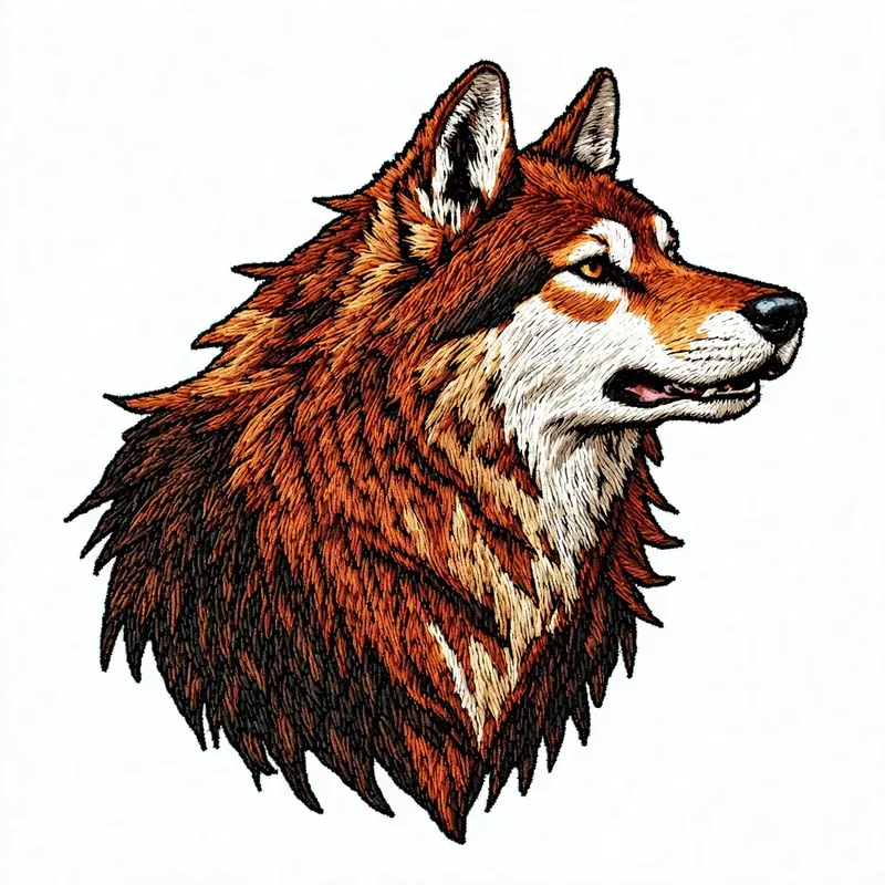 Embroidery Style Patch Designs