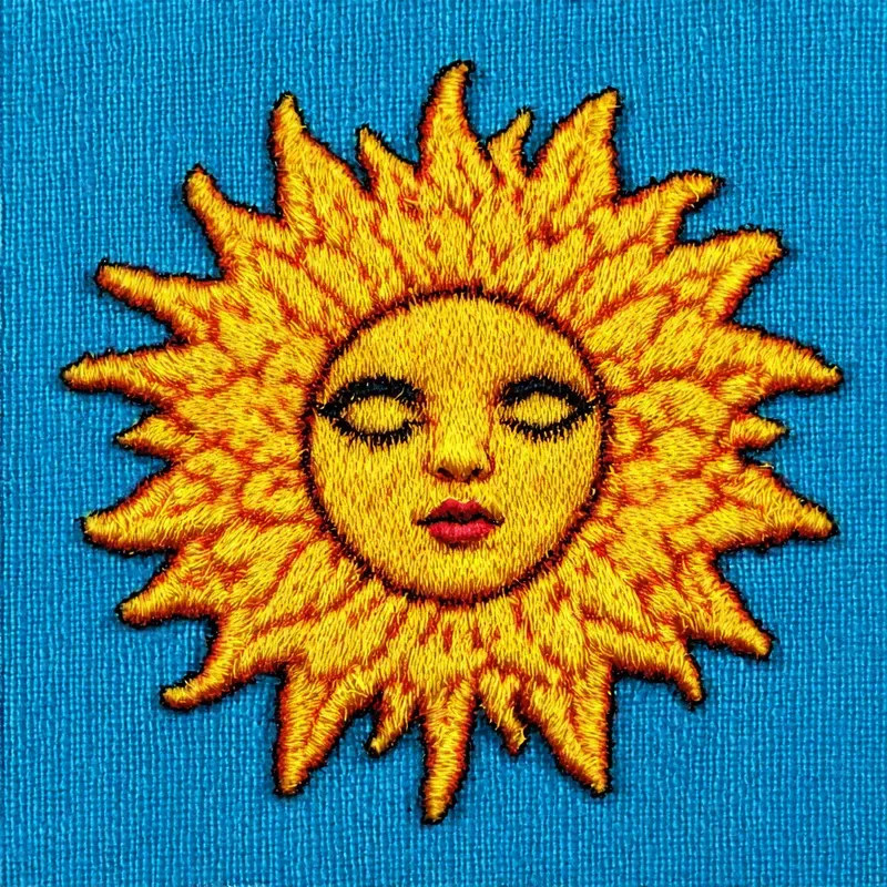 Embroidery Style Patch Designs