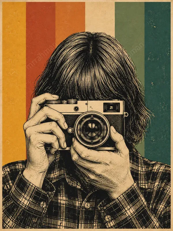 Vintage Camera Engraved Illustrations